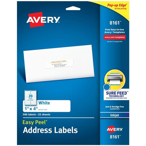 Avery Printable Blank Gift Tags with Sure Feed, 2 x 3.5, White