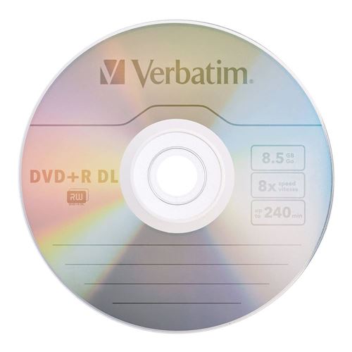 Verbatim DVD+R DL 8x  GB/240 Minute Disc 30-Pack Spindle - Micro Center