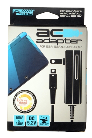 KMD Generic AC Power Adapter Charger for Nintendo 3DS/3DS XL/DSi/DSi XL for  DSi, NDSi, 3DS, 3DS LL / XL