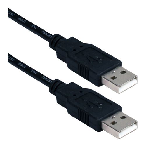 modstå kamera historie QVS USB 2.0 (Type A) Male to USB 2.0 (Type-A) Male Cable 6 ft. - Black -  Micro Center
