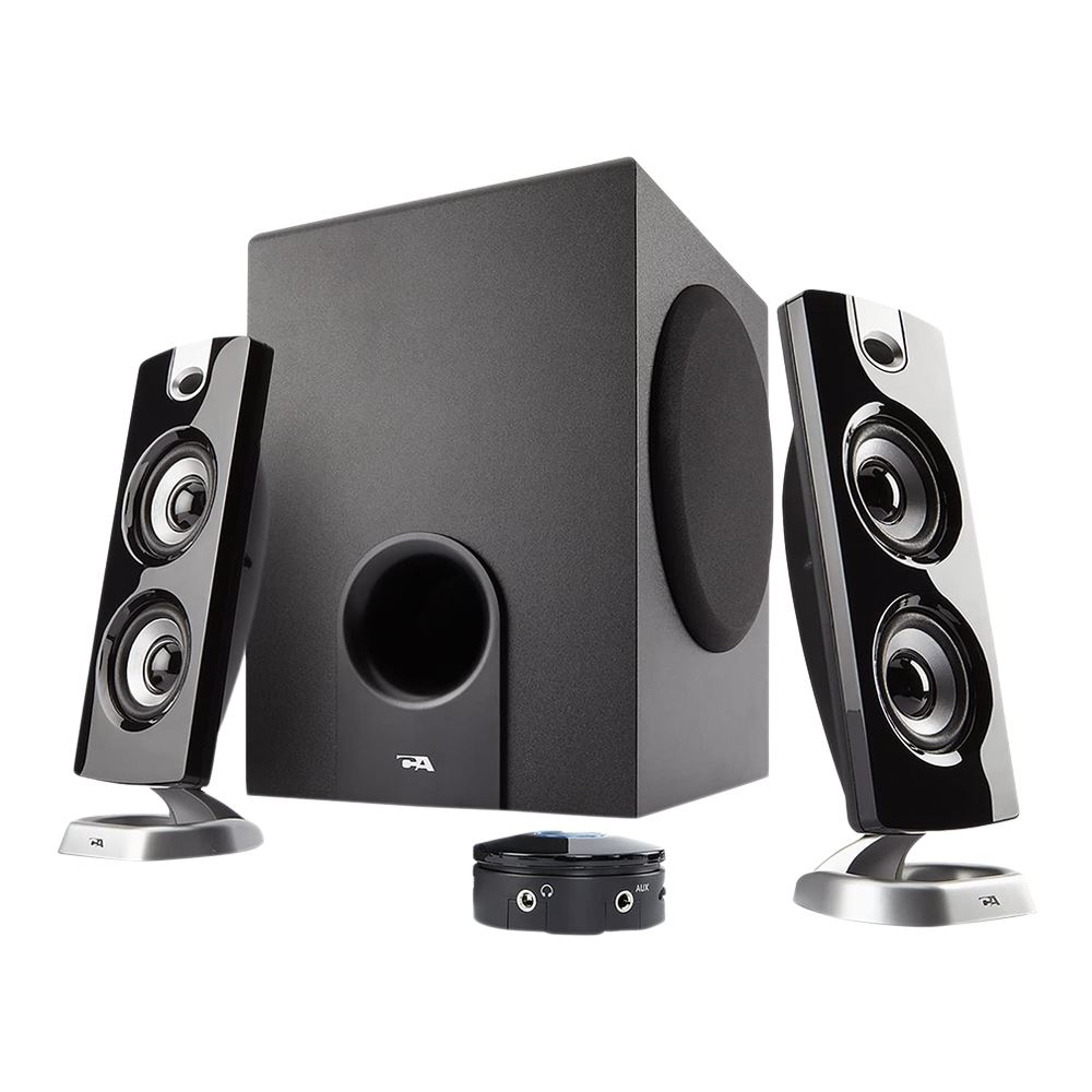 Micro Center - CA-3602 2.1 Channel Computer Speakers - Black