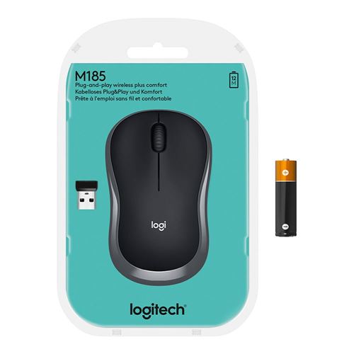 Genuine Lenovo by Logitech M185 Wireless Optical Mouse USB Mice