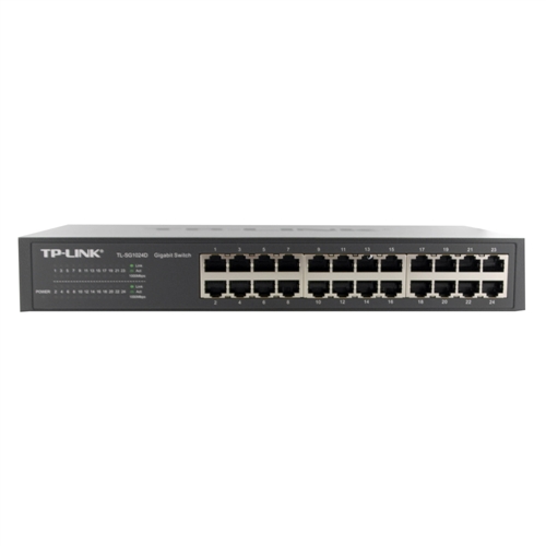 TP-LINK Commutateur (Switch) réseau 24 ports Gigabit Bureau/Rack TL-SG1024D  - Webeex Informatique