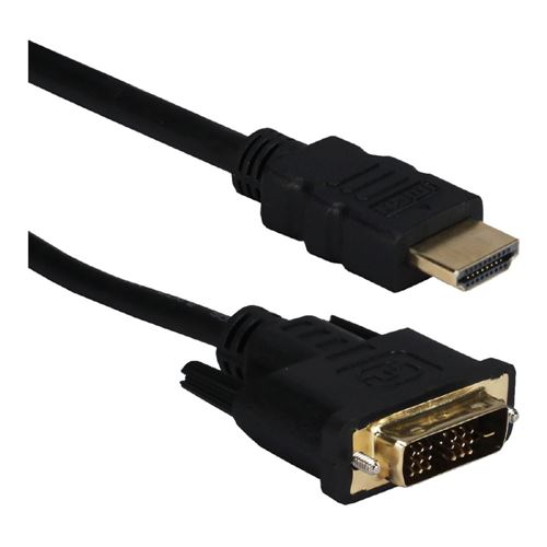 QVS HDMI Male Male HDTV Digital Video Cable 3.3 ft. - Black - Micro