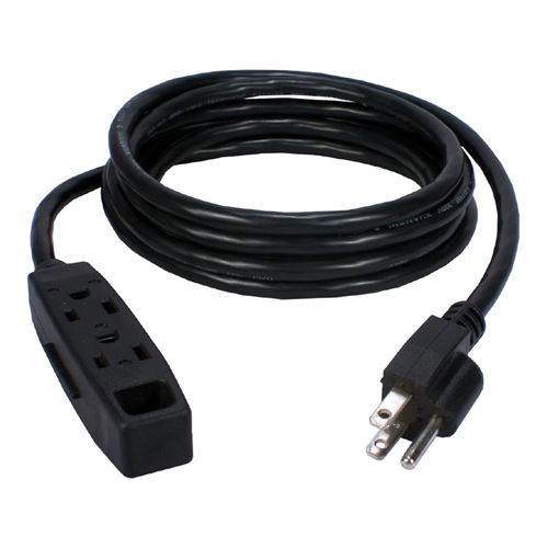 10ft Power Extension Cord 5-15R to 5-15P - Computer Power Cables