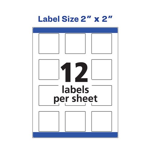 square label template
