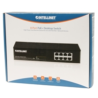 Intellinet Network 560764 8-Port Fast Ethernet PoE+ Switch