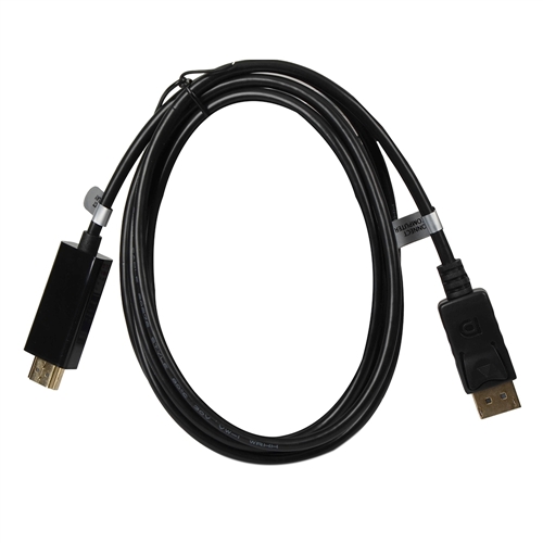 Inland DisplayPort Male to HDMI Male Cable 6 ft. - Black - Micro