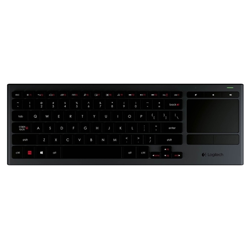udgifterne tin hul Logitech K830 Illuminated Living-Room Keyboard - Black - Micro Center