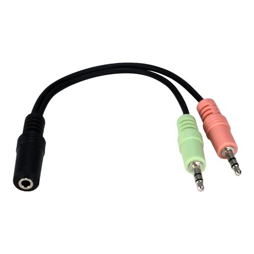 3.5mm Stereo Audio Jack (Male) Splitter to Dual 3.5mm Stereo Y Adapter  (Female) 