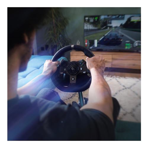  Logitech G920 Driving Force Racing Wheel and Floor