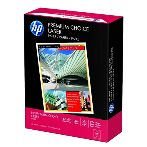 HP Premium Choice Laser Paper; 8.5 x 11 (Letter); 98 Brightness