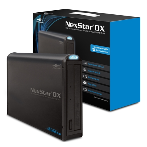 Vantec NST-536S3-BK NexStar DX USB 3.0 External Enclosure for SATA Blu-ray/CD