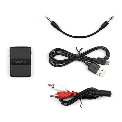 Aluratek Universal Bluetooth Audio Receiver and Transmitter with Built In  Battery - Micro Center