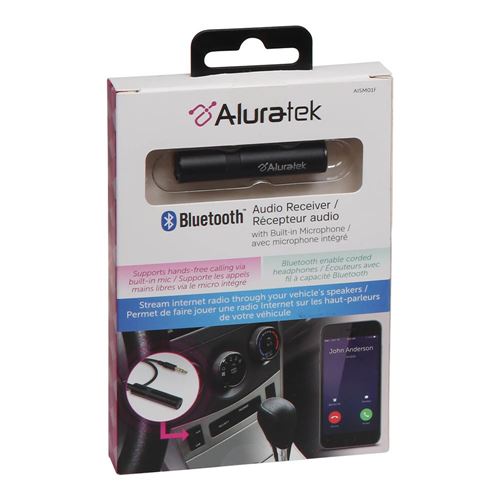 Aluratek Bluetooth Audio Receiver with Built-in Microphone - Micro Center
