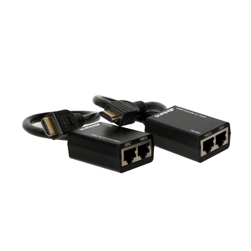 HDMI to RJ45 Extender, HDMI Converter Repeater, 2 Pack HDMI Extender  Transmitter and Receiver Network RJ45 Over Ethernet LAN Cat 5e / 6 / 6e,  Support