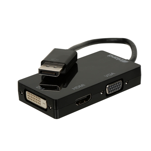 Inland DisplayPort Male to DVI-D Female/ HDMI Female/ VGA Female Adapter -  Micro Center