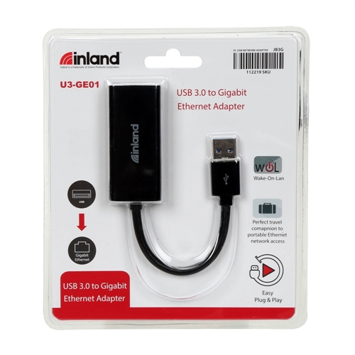 Primitivo oído Posdata Inland USB 3.0 to Gigabit Ethernet Adapter - Micro Center