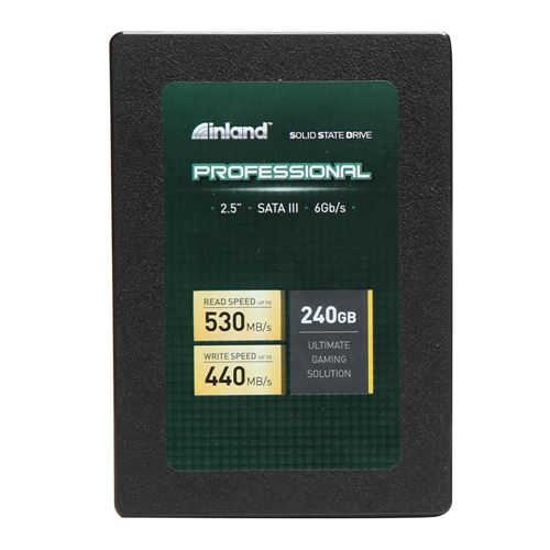 Inland Professional 240GB SSD SATA 3.0 6 GBps 2.5 Inch 7mm TLC 3D