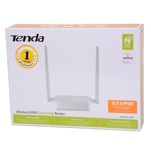 Tenda Dual Band N300 Wireless Router; Parental Control; Wireless - Micro Center