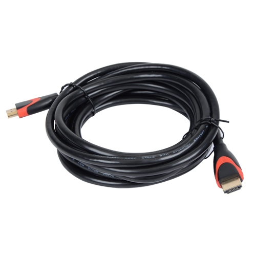 High Speed Cable Mini HDMI to HDMI Male/Male 3m Black - HDMI Cables -  Multimedia Cables - Cables and Sockets