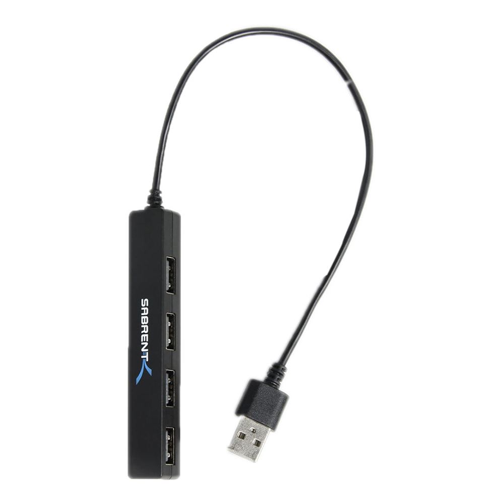 Sabrent USB 2.0 4-Port Slim Hub - Micro Center