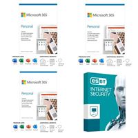 Microsoft 365 Personal Bundle - Three 1 Year, 1 Person Subscriptions bundled with ESET Internet Security - 1 Device, 3 Year - Vimarsana News
