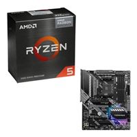 AMD Ryzen 5 5600G with Wraith Stealth Cooler, MSI B550 MAG...