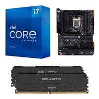  Intel Core i7-11700K, ASUS Z590-PLUS TUF Gaming WiFi, Crucial Ballistix Gaming 16GB DDR4-3200 Memory, Computer Build Combo