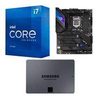  Intel Core i7-11700K, ASUS Z590-E ROG STRIX Gaming WiFi, Samsung 870 QVO 2TB 2.5 SSD, Computer Build Combo