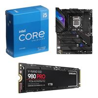  Intel Core i5-11600K, ASUS Z590-E ROG STRIX Gaming WiFi, Samsung 980 Pro SSD 1TB M.2 NVMe PCIe Gen 4x4, Computer Build Combo