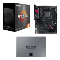  AMD Ryzen 9 5900X, ASUS B550-F ROG Strix Gaming, Samsung 870 QVO 2TB 2.5 SSD, Computer Build Combo
