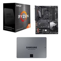  AMD Ryzen 9 5900X, Gigabyte Aorus Elite WiFi X570, Samsung 870 QVO 2TB 2.5 SSD, Computer Build Combo