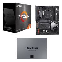  AMD Ryzen 9 5950X, Gigabyte Aorus Elite WiFi X570, Samsung 870 QVO 2TB 2.5 SSD, Computer Build Combo