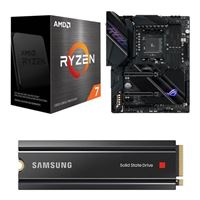  AMD Ryzen 7 5800X, ASUS X570 ROG Crosshair VIII, Samsung 980 Pro 1TB Gen 4 x4 NVMe, Computer Build Combo