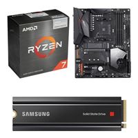  AMD Ryzen 7 5700G with Wraith Stealth cooler, Gigabyte Aorus Elite WiFi X570, Samsung 980 Pro 1TB Gen 4 x4 NVMe, Computer Build Combo