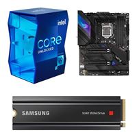  Intel Core i9 11900K, ASUS Z590-E ROG STRIX Gaming WiFi, Samsung 980 Pro 1TB Gen 4 x4 NVMe, Computer Build Combo