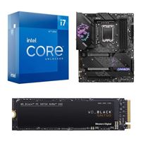  Intel Core i7-12700K, MSI Z690 MPG Carbon WiFi DDR5, WD Black SN750 1TB M.2 NVMe, Computer Build Combo