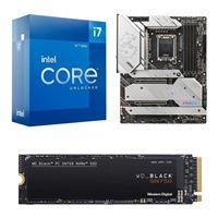  Intel Core i7-12700K, MSI Z690 MPG Force WiFi DDR5, WD Black SN750 1TB M.2 NVMe, Computer Build Combo
