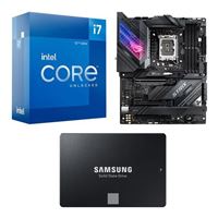  Intel Core i7-12700K, ASUS Z690-E ROG Strix Gaming WiFi DDR5, Samsung 870 EVO 2TB 2.5" SSD, Computer Build Combo
