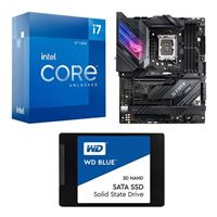  Intel Core i7-12700K, ASUS Z690-E ROG Strix Gaming WiFi DDR5, WD Blue 1TB 2.5" SSD, Computer Build Combo