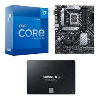  Intel Core i7-12700K, ASUS B660-PLUS Prime D4, Samsung 870 EVO 1TB 2.5" SSD, Computer Build Combo