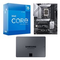  Intel Core i5-12600K, ASUS Z690-A Prime DDR5, Samsung 870 QVO 2TB 2.5&quot; SSD, Computer Build Combo