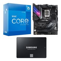  Intel Core i5-12600K, ASUS Z690-E ROG Strix Gaming WiFi DDR5, Samsung 870 EVO 1TB 2.5" SSD, Computer Build Combo