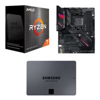  AMD Ryzen 7 5800X, ASUS B550-F ROG Strix Gaming WiFi, Samsung 870 EVO 2TB 2.5" SSD, Computer Build Combo