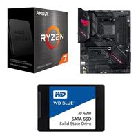  AMD Ryzen 7 5800X, ASUS B550-F ROG Strix Gaming WiFi, WD Blue 1TB 2.5" SSD, Computer Build Combo