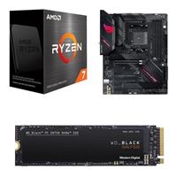  AMD Ryzen 7 5800X, ASUS B550-F ROG Strix Gaming WiFi, WD Black SN750 1TB M.2 NVMe, Computer Build Combo