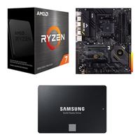  AMD Ryzen 7 5800X, ASUS X570-Pro TUF Gaming WiFi, Samsung 870 EVO 1TB 2.5" SSD, Computer Build Combo