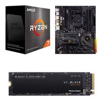  AMD Ryzen 7 5800X, ASUS X570-Pro TUF Gaming WiFi, WD Black SN750 1TB M.2 NVMe, Computer Build Combo
