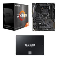  AMD Ryzen 7 5800X, ASUS X570 TUF Gaming Plus WiFi, Samsung 870 EVO 1TB 2.5" SSD, Computer Build Combo
